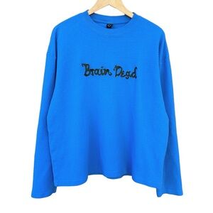 Brain Dead Blue Long Sleeve Tee